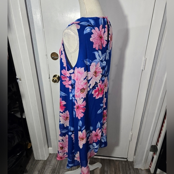 JH Floral Shift Dress Pullover Style Sz 12 - Picture 9 of 12